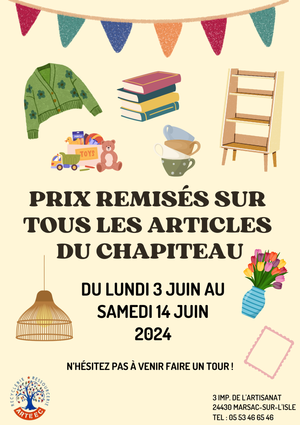 affiche braderie